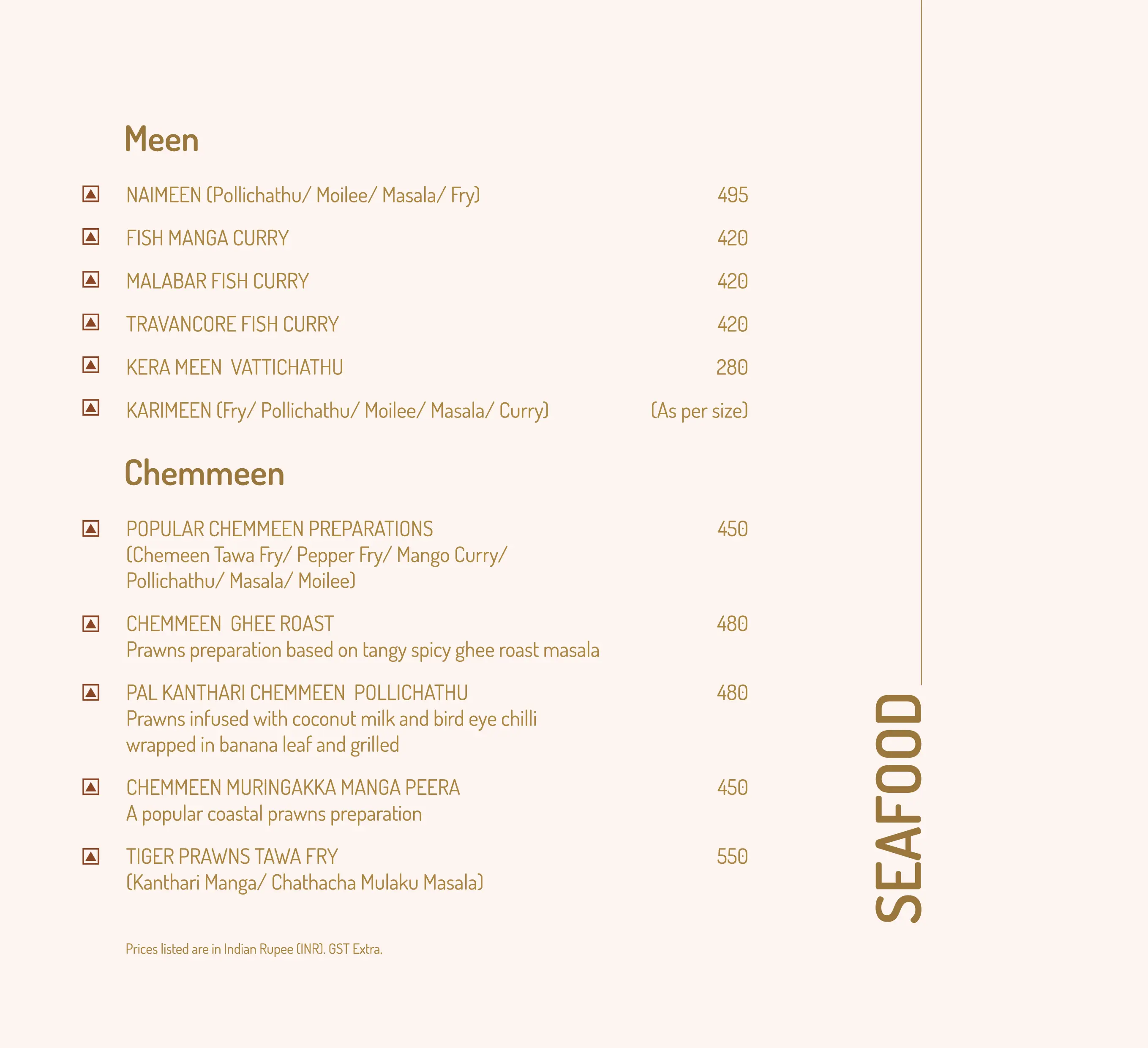 UpperCrust menu