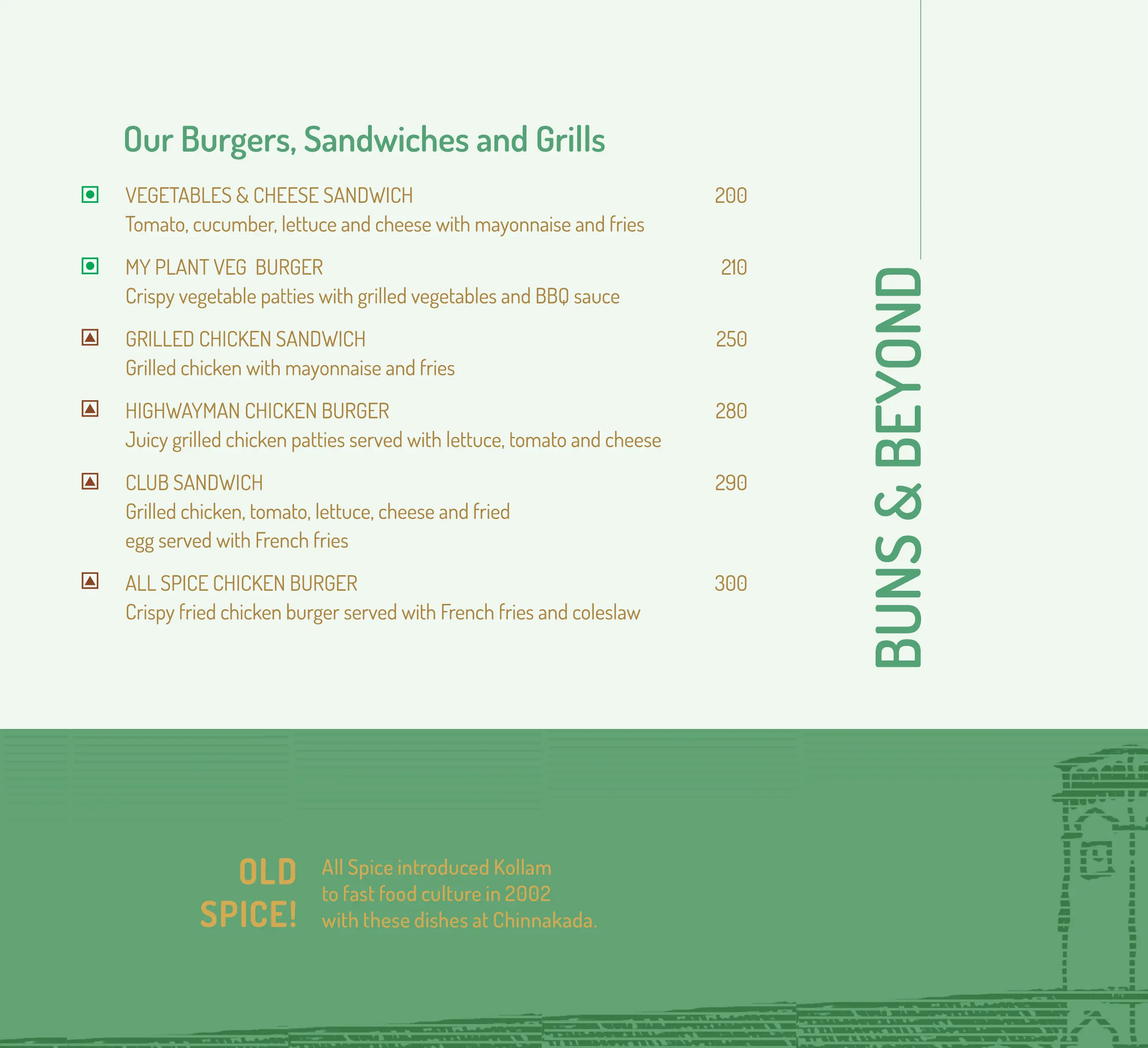 UpperCrust menu